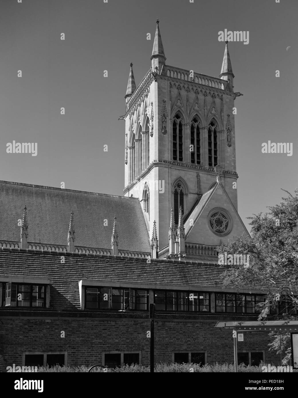 Tower of St John's College Cambridge Stock Photo