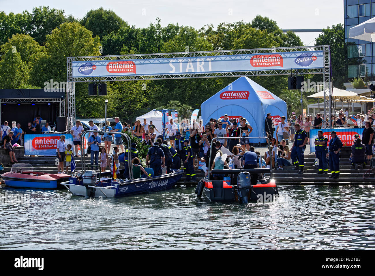 Crazy Crossing Maschsee,Hannover,Germany Stock Photo - Alamy