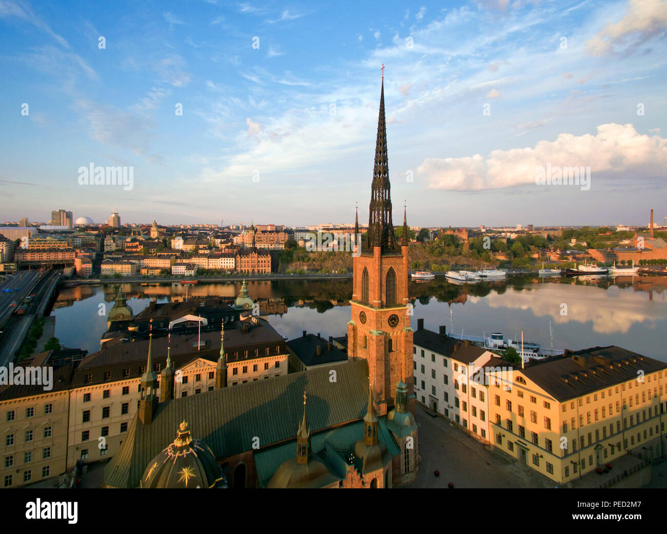 Aerial View Of Stockholm City Stock Photo - Alamy