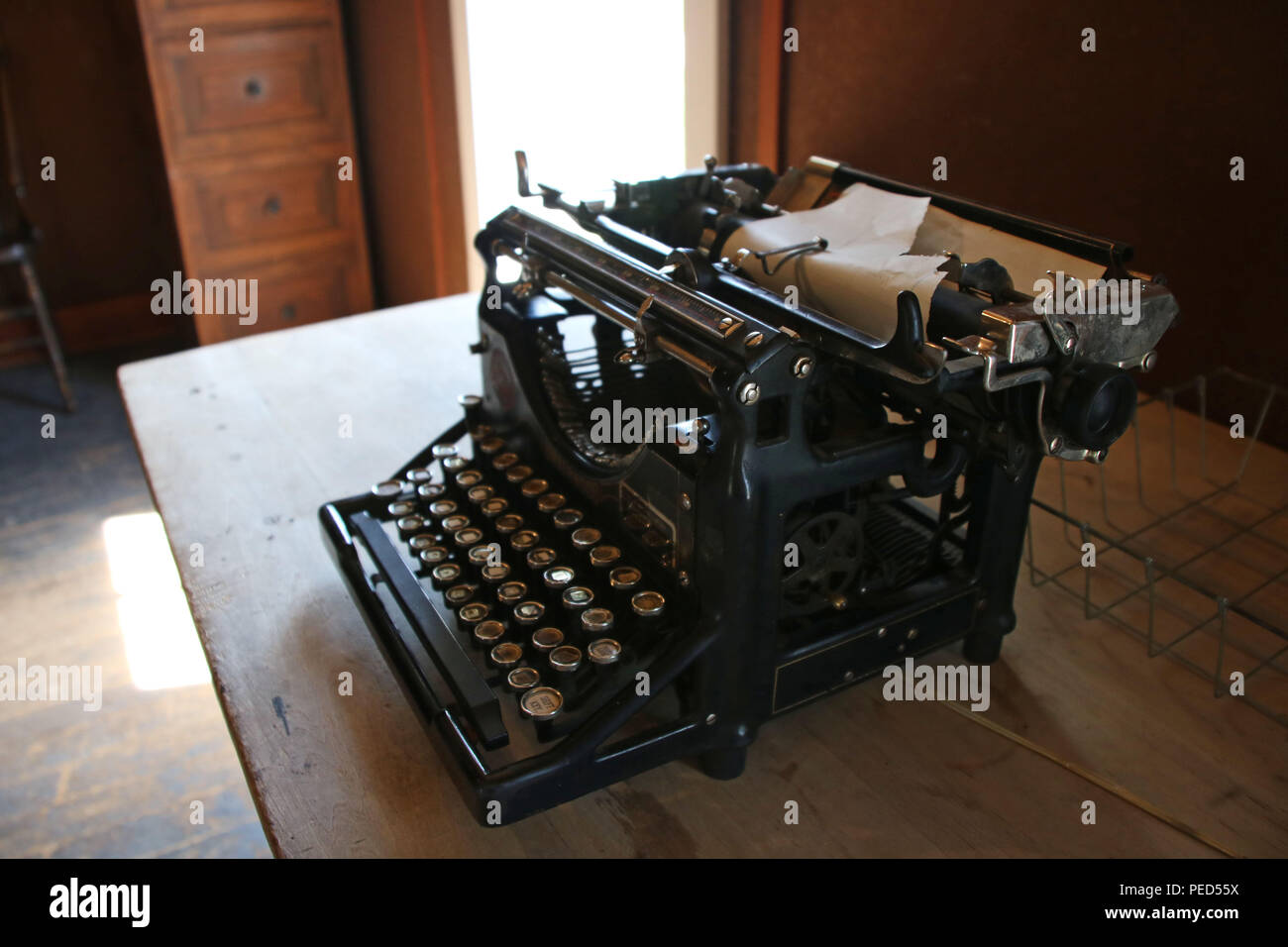 Old fashioned typewriter. Alberta, Canada Stock Photo Alamy