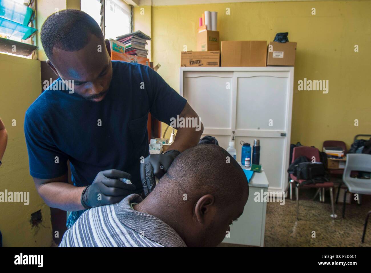 150801NYM856168 ROSEAU, Dominica (August 1, 2015) Hospitalman Keone