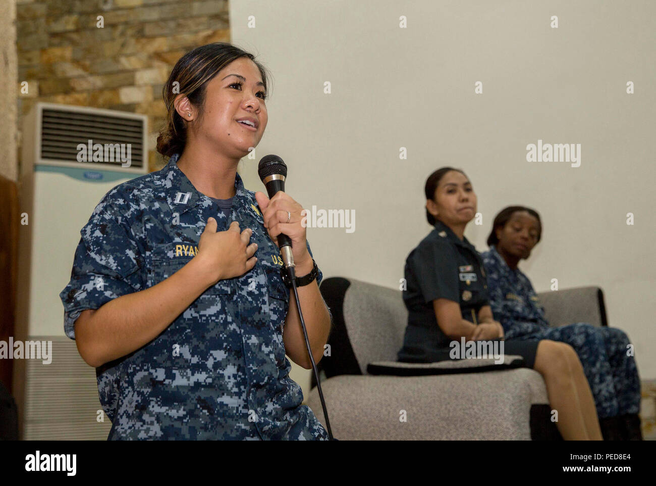 QUEZON CITY, Philippines (Aug. 6, 2015) Navy Lt. Kristine Ryan