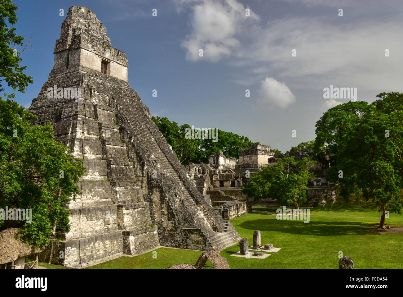 Temple I at Tikal National Park, Guatemala Stock Photo