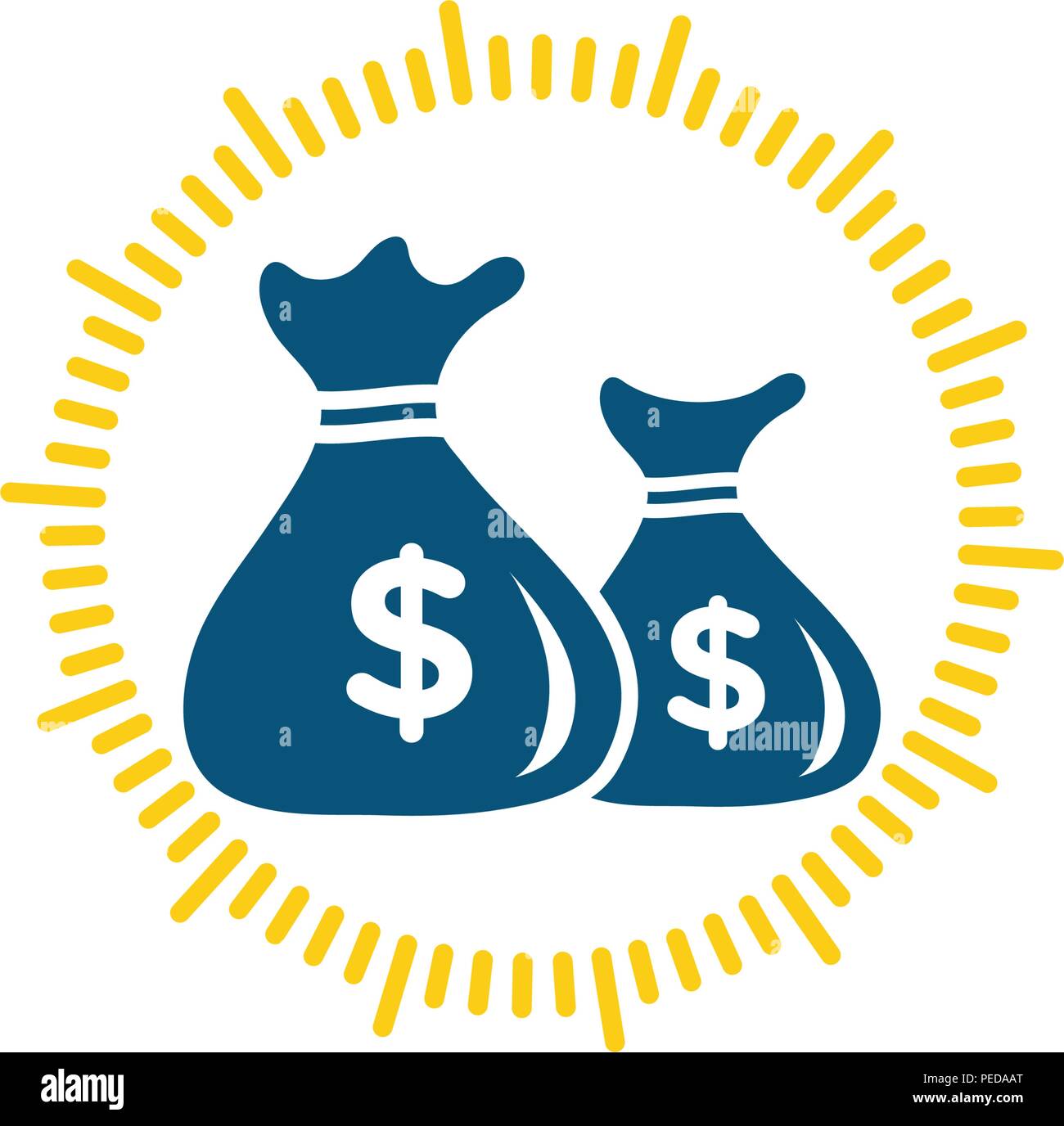 Money Bag icon Template vector illustration design Stock Vector Image ...