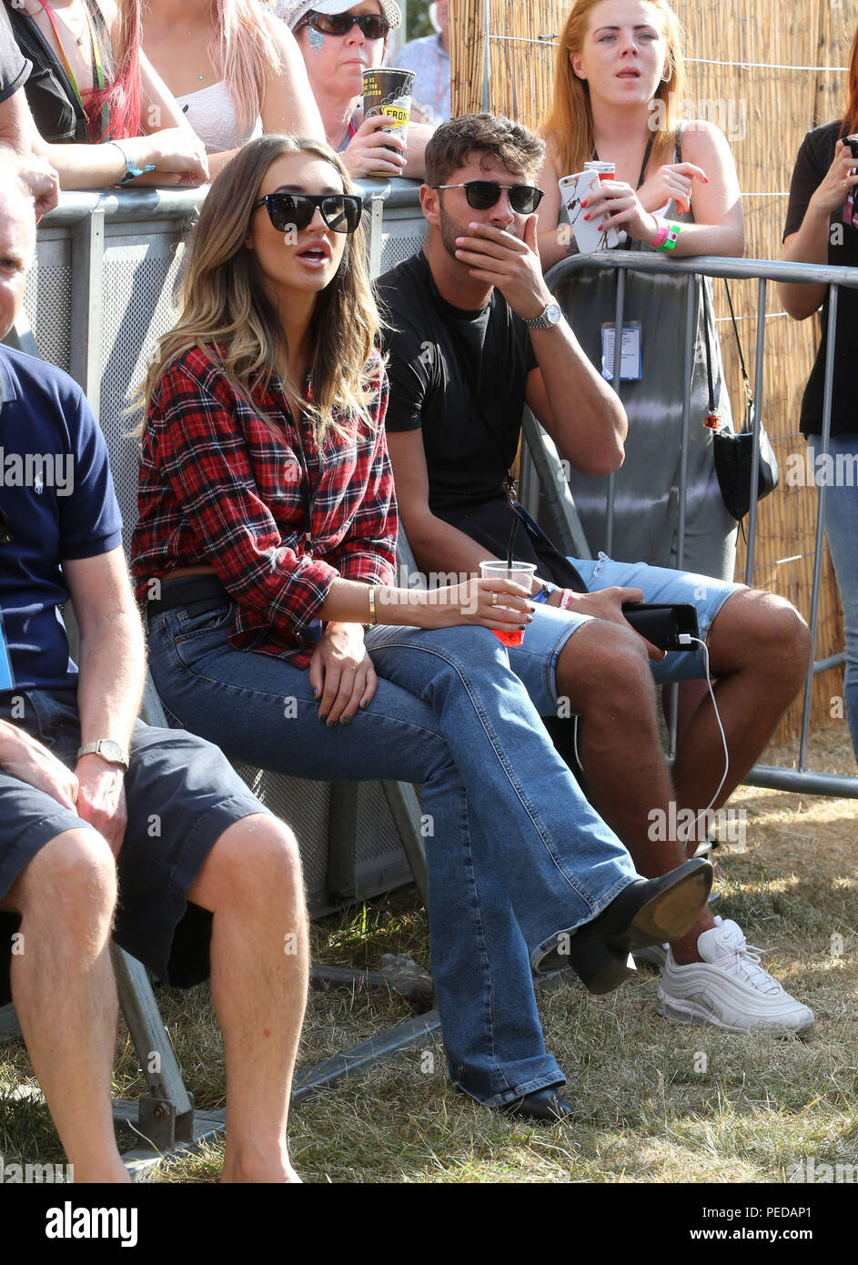 Cornbury Festival 2018 - Day 2 Featuring: Megan McKenna and boyfriend