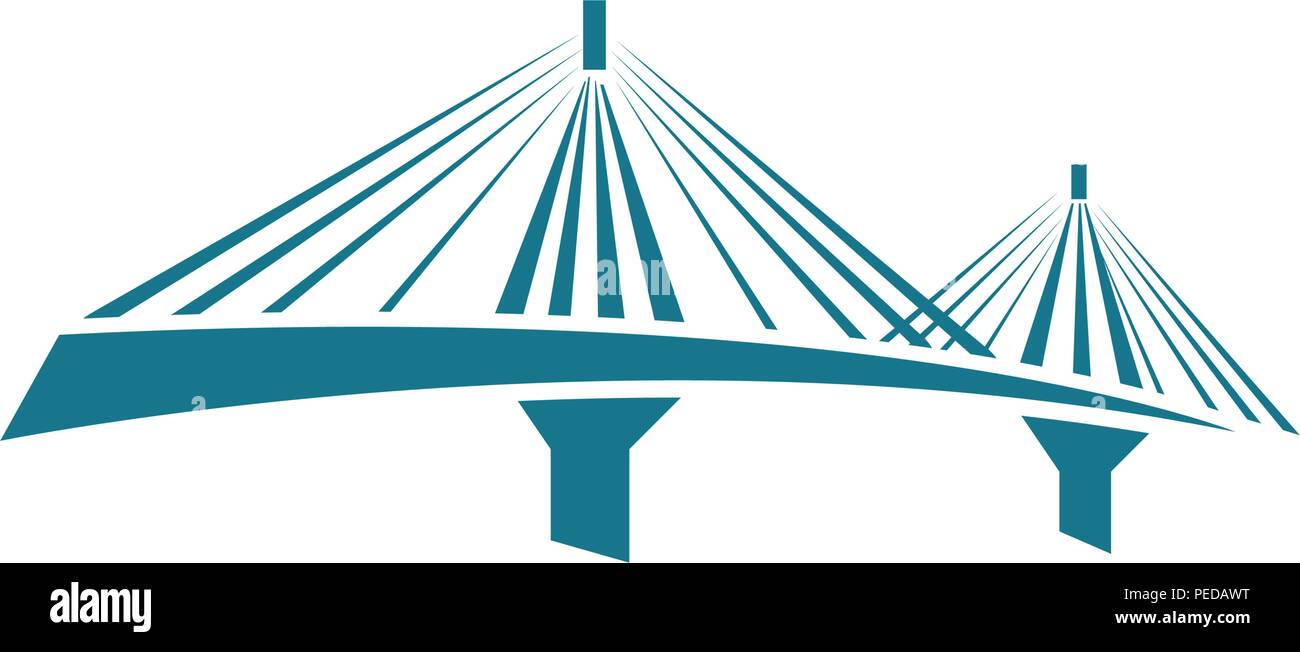 Bridge Logo Template vector icon illustration design Stock Vector Image ...