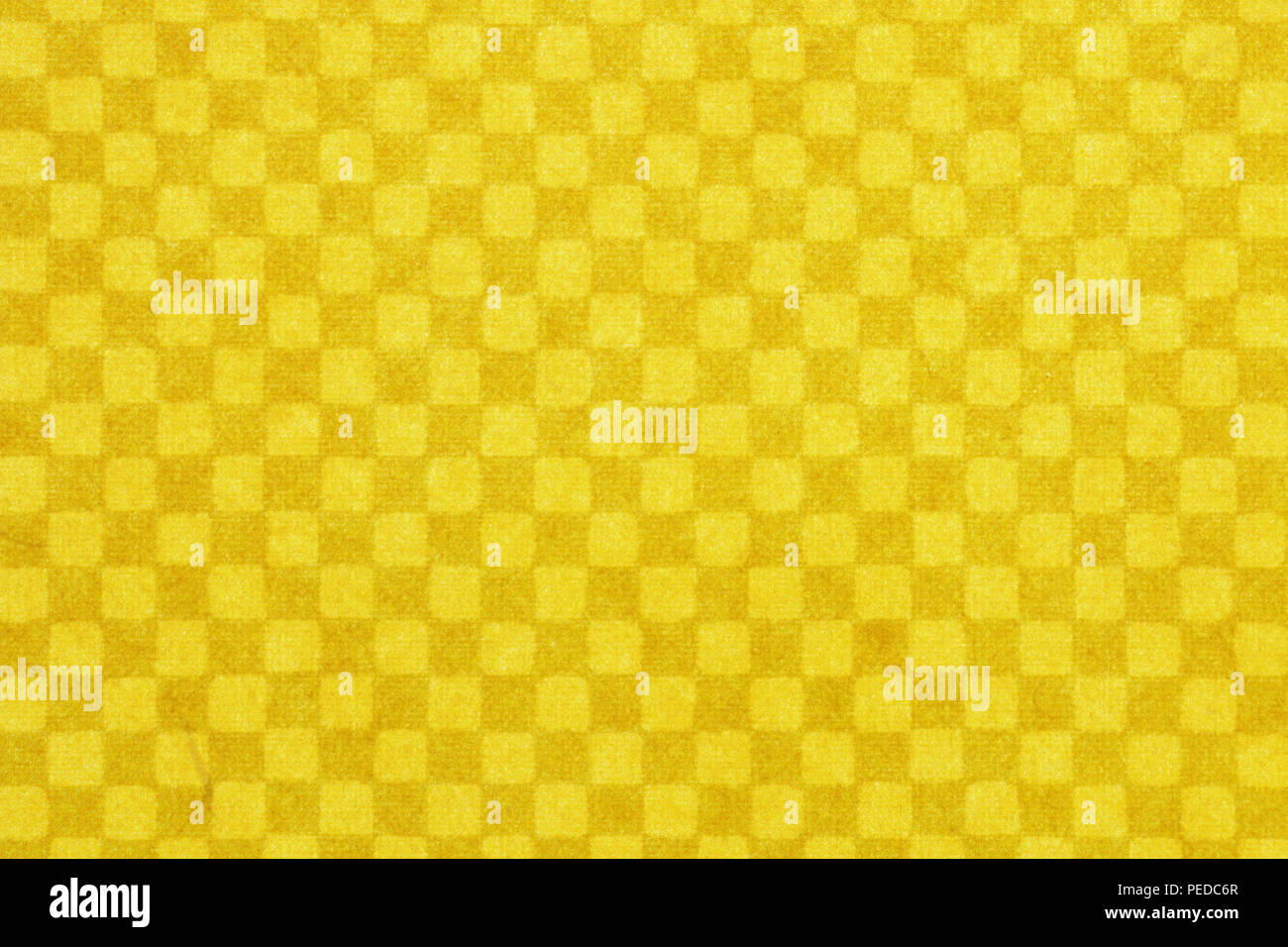 Japanese yellow checkered pattern paper texture or vintage background Stock Photo