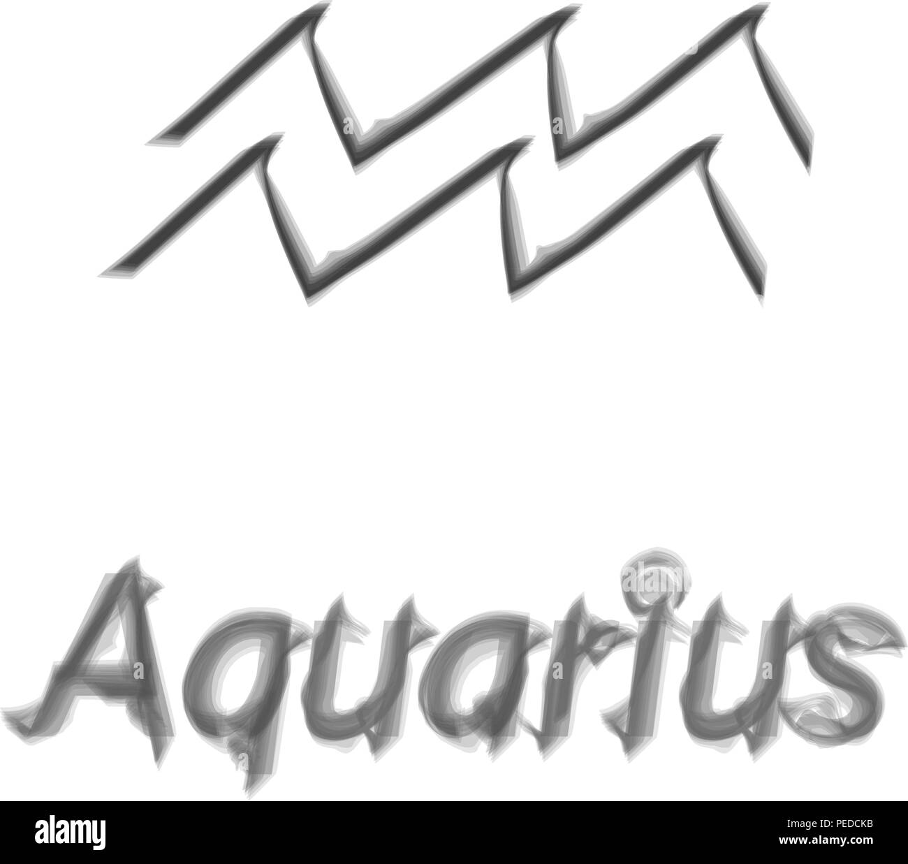 The WaterBearer aquarius sing. Star constellation vector element. Age of aquarius constellation