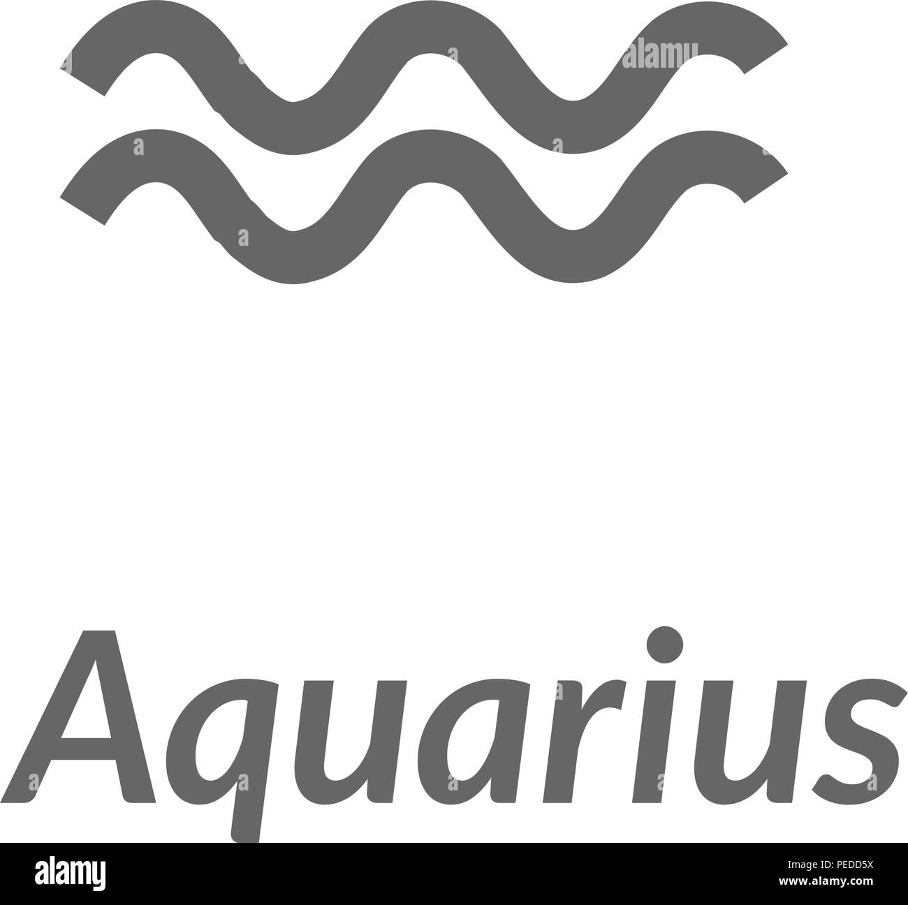 The WaterBearer aquarius sing. Star constellation vector element. Age of aquarius constellation