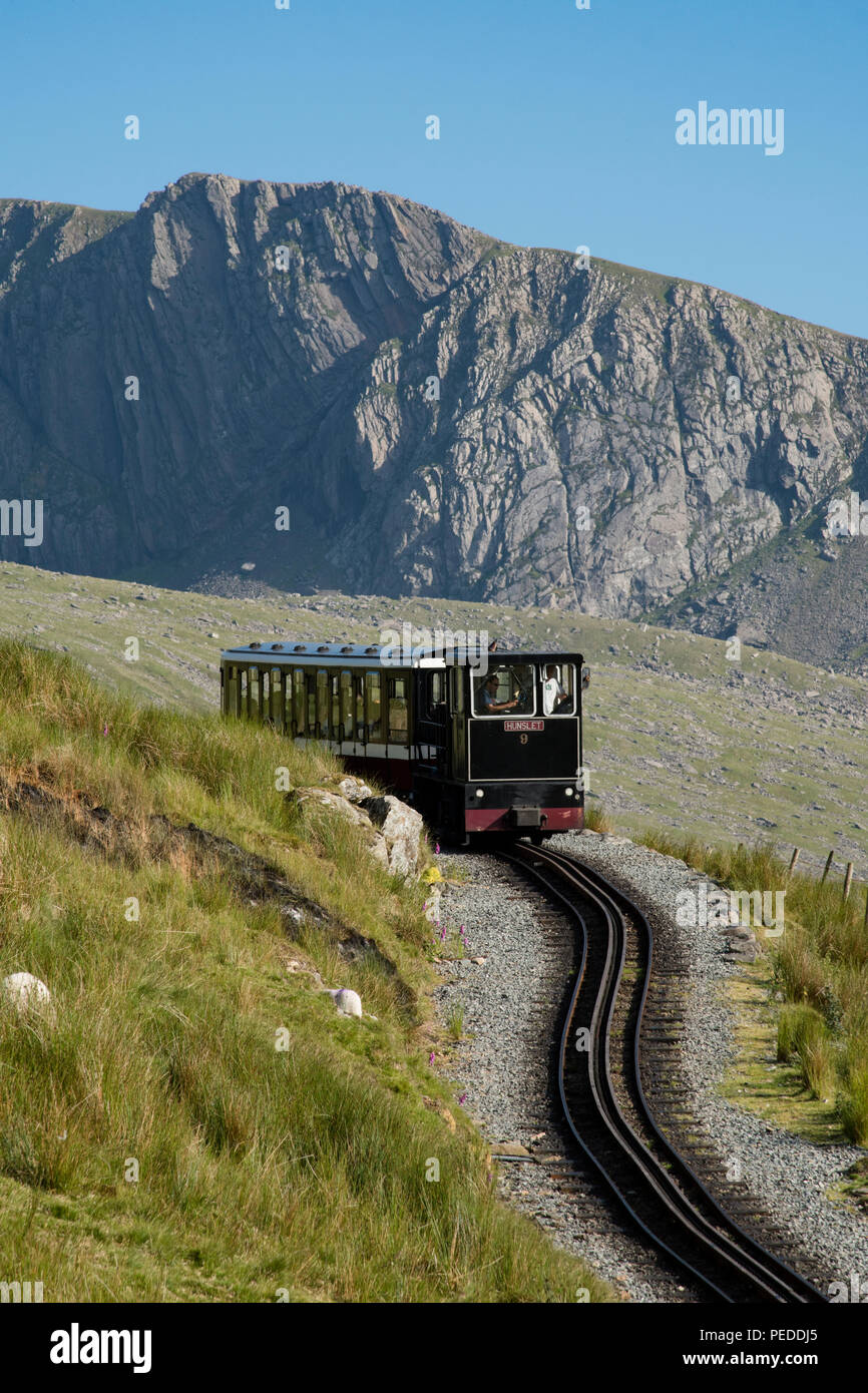 Narrow gauge rack and pinion mountain railway hires stock photography