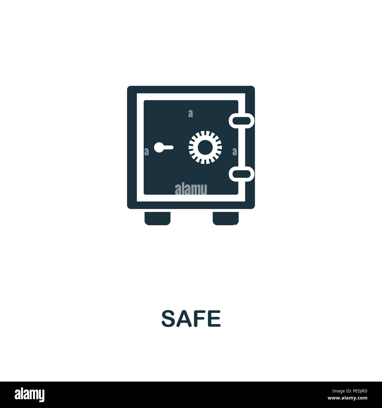 Safe creative icon. Simple element illustration. Safe concept symbol ...