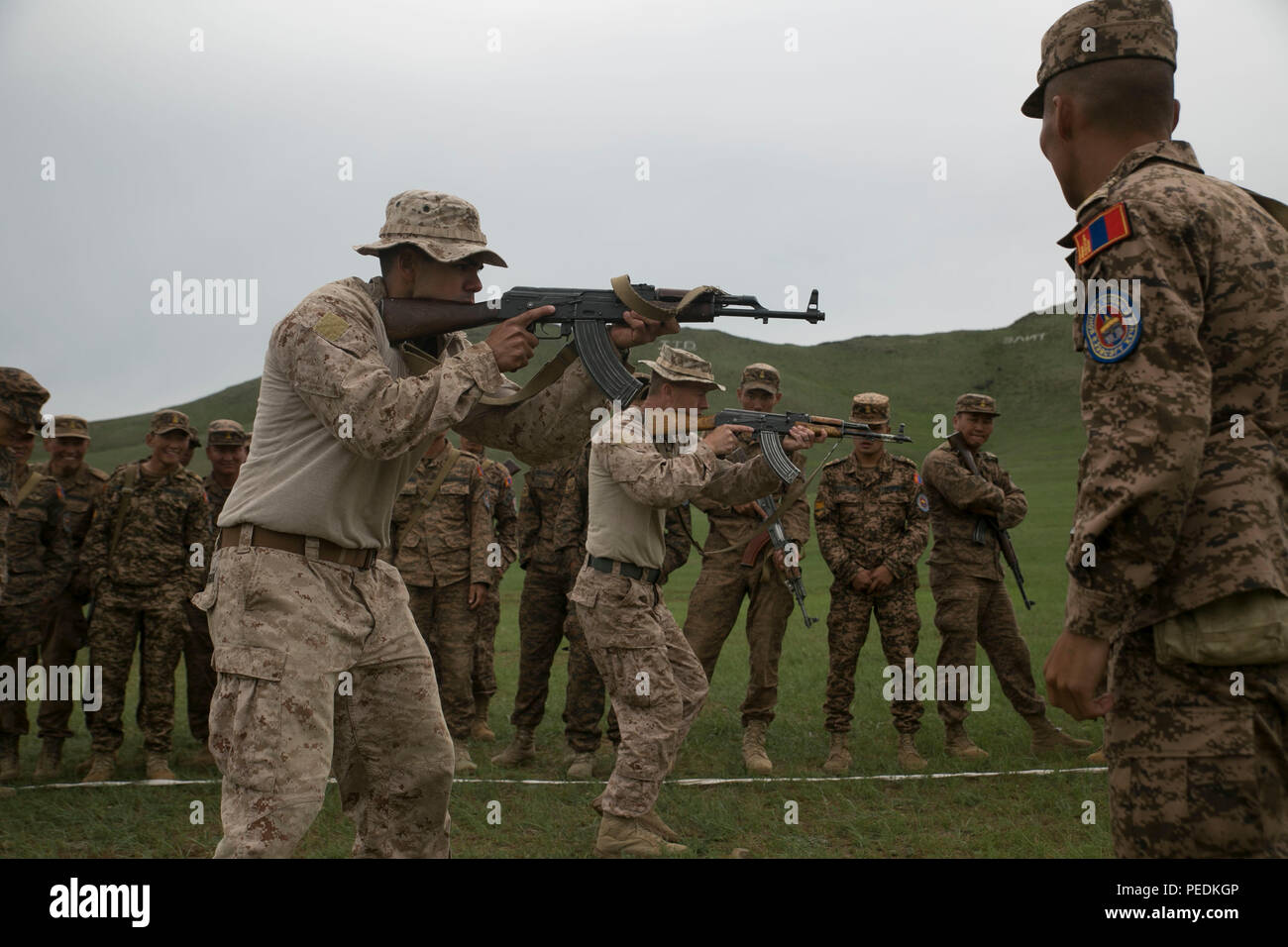 U.S. Marine Cpl. Angel M. MoralesBrignoni, left, and U.S. Marine ...
