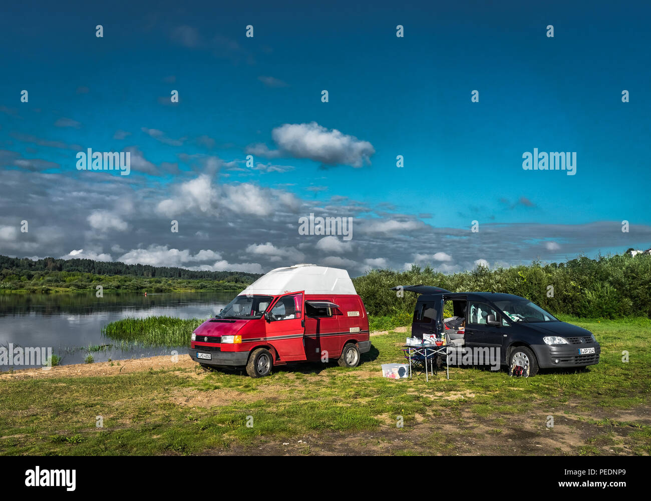 Lithuania August 18 Vw Transporter T4 On A Small Lake In Lithuania With View Towards Blue Sky And Some Clouds The Volkswagen Transporter T4 Is Stock Photo Alamy Lithuania August 18 Vw Transporter T4 On A Small Lake In Lithuania With View Towards Blue Sky And Some Clouds The Volkswagen Transporter T4 Is Stock Photo Alamy