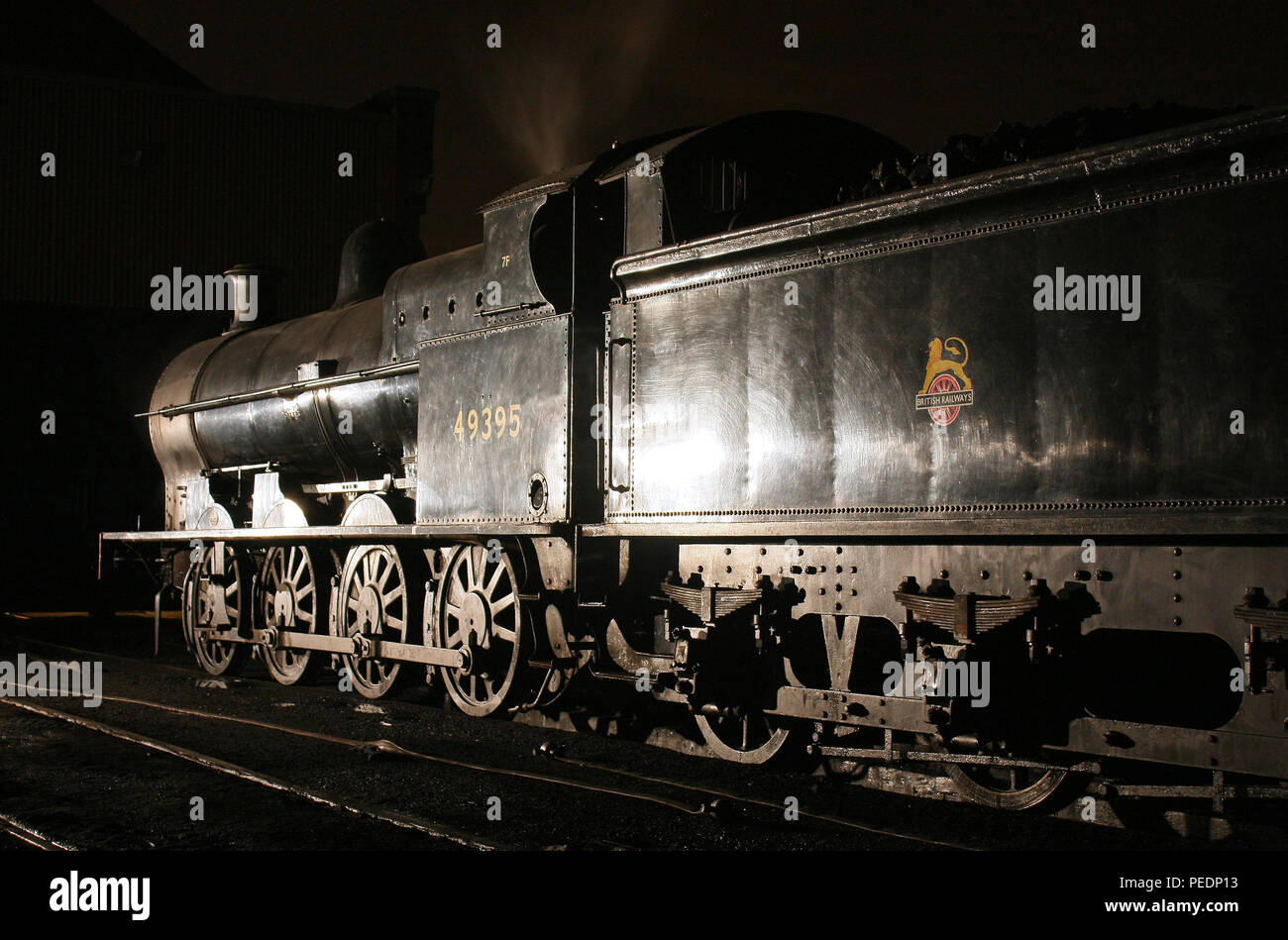 49395 on Buckley Wells shed Bury on the East Lancs railway 22.10.11 Stock Photo