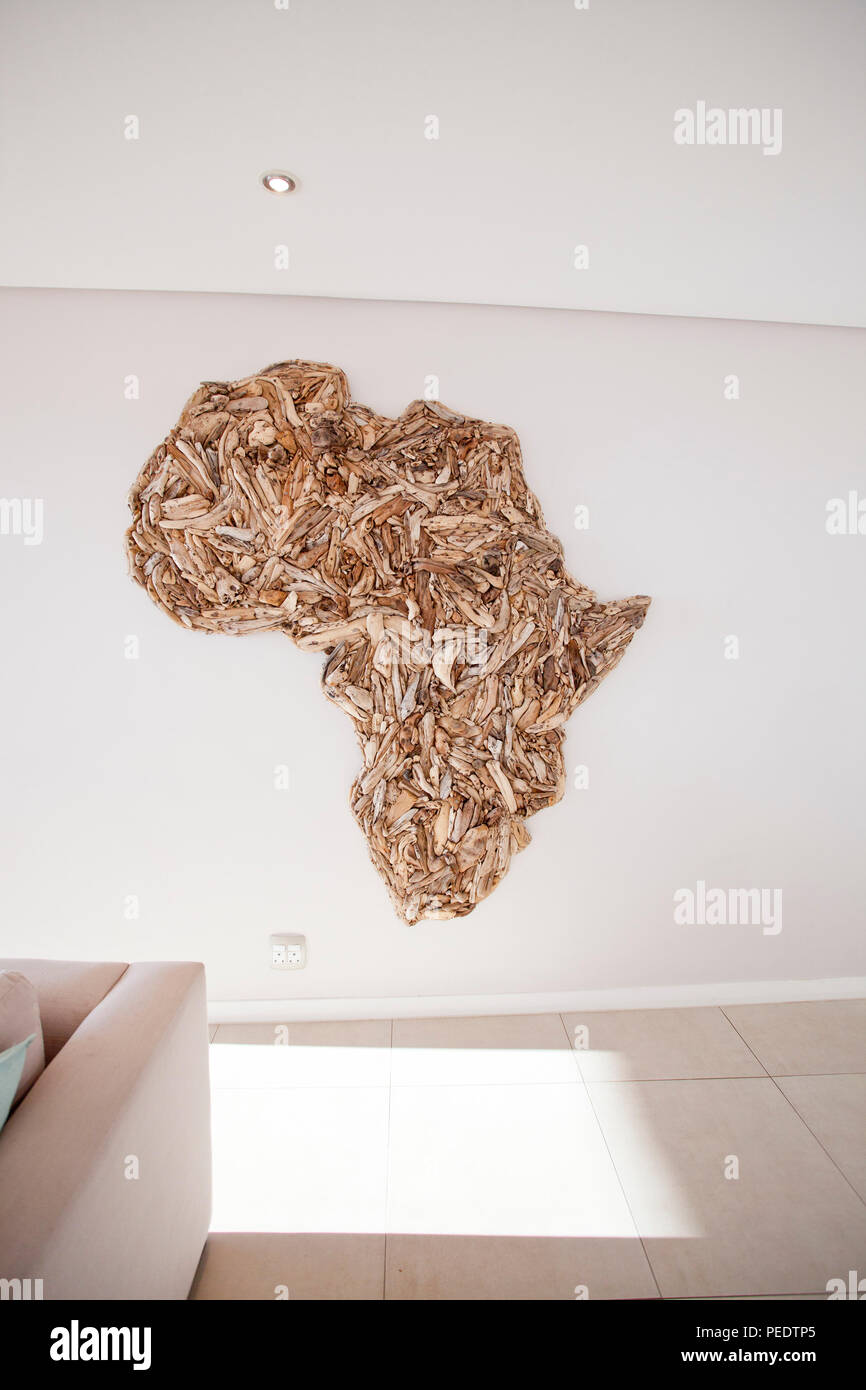 Wall sculpture of Africa Stock Photo Alamy