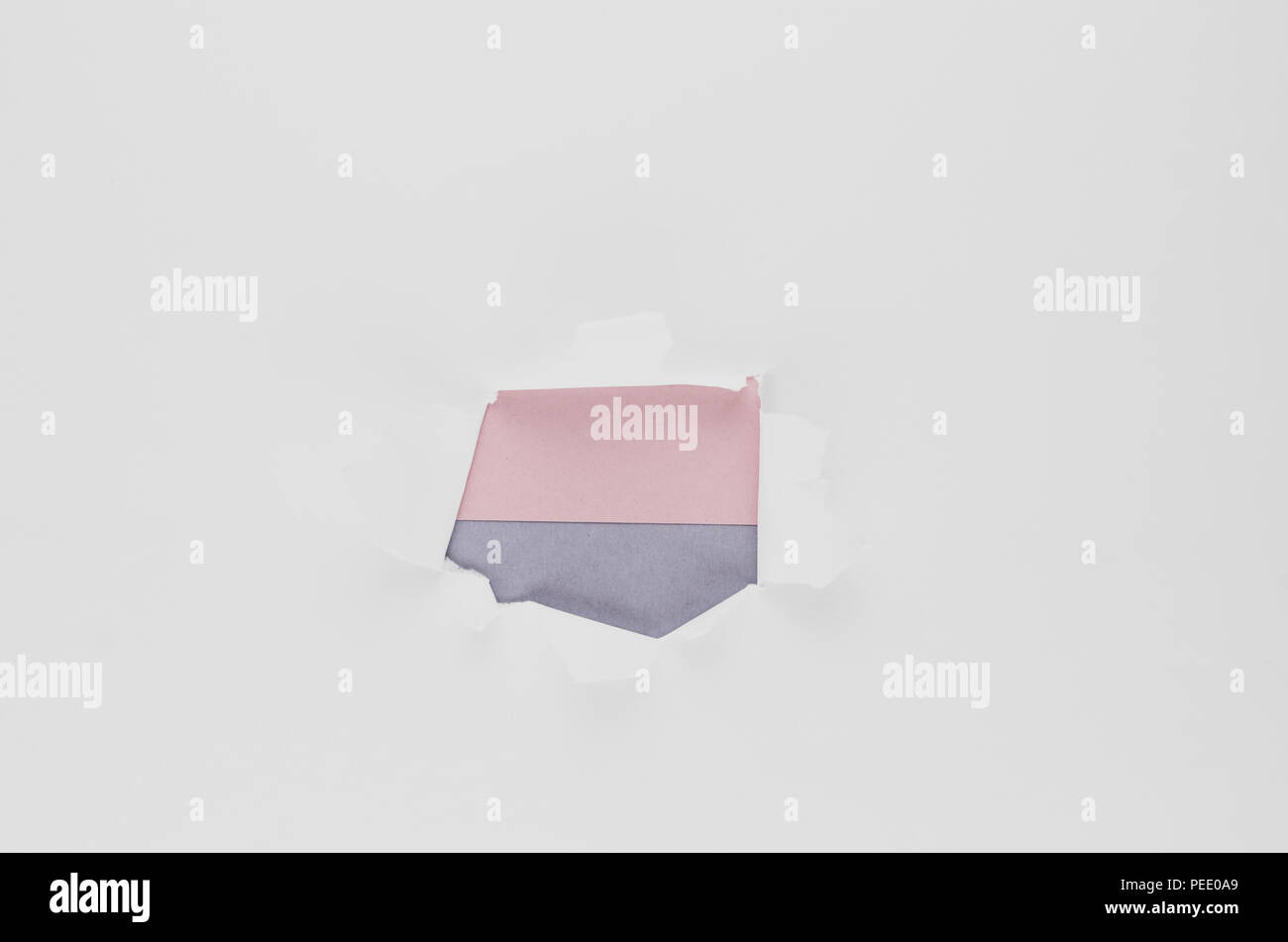 white ripped paper background Stock Photo - Alamy