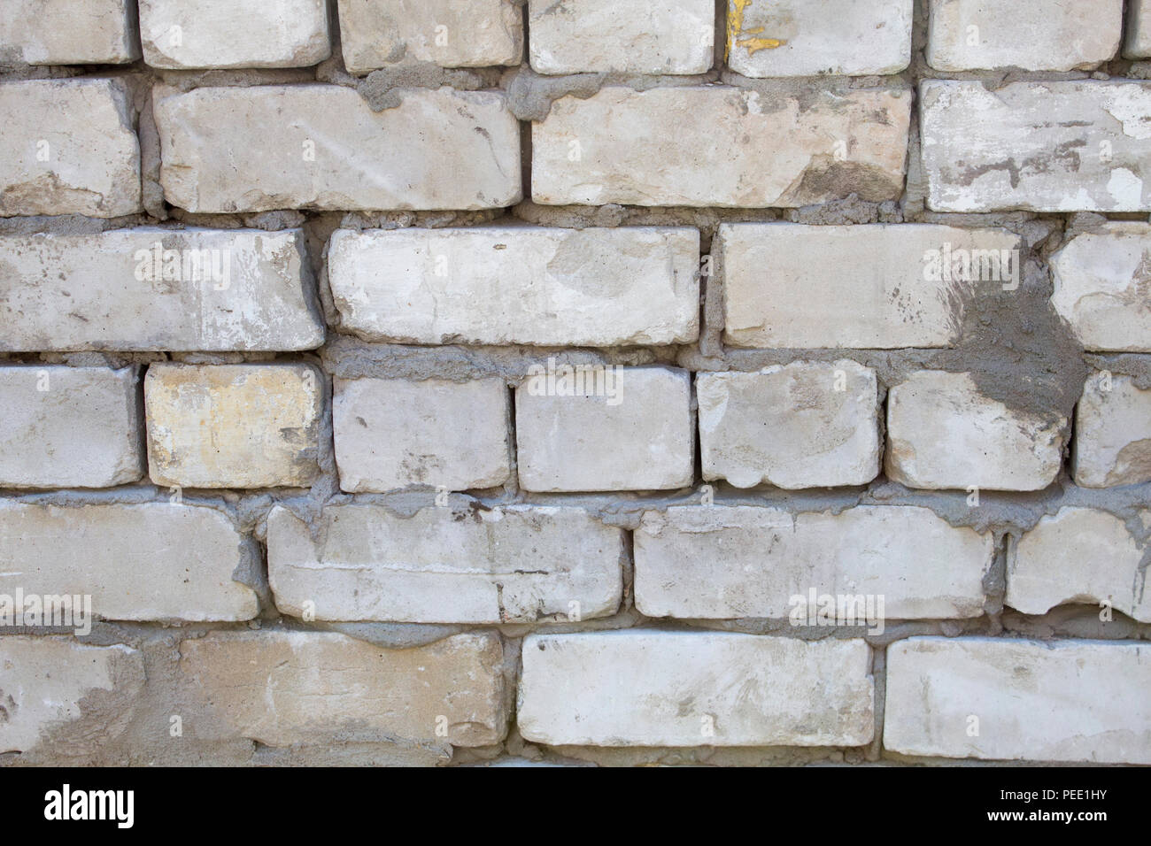 Old brick wall, bric pattern, building element Stock Photo