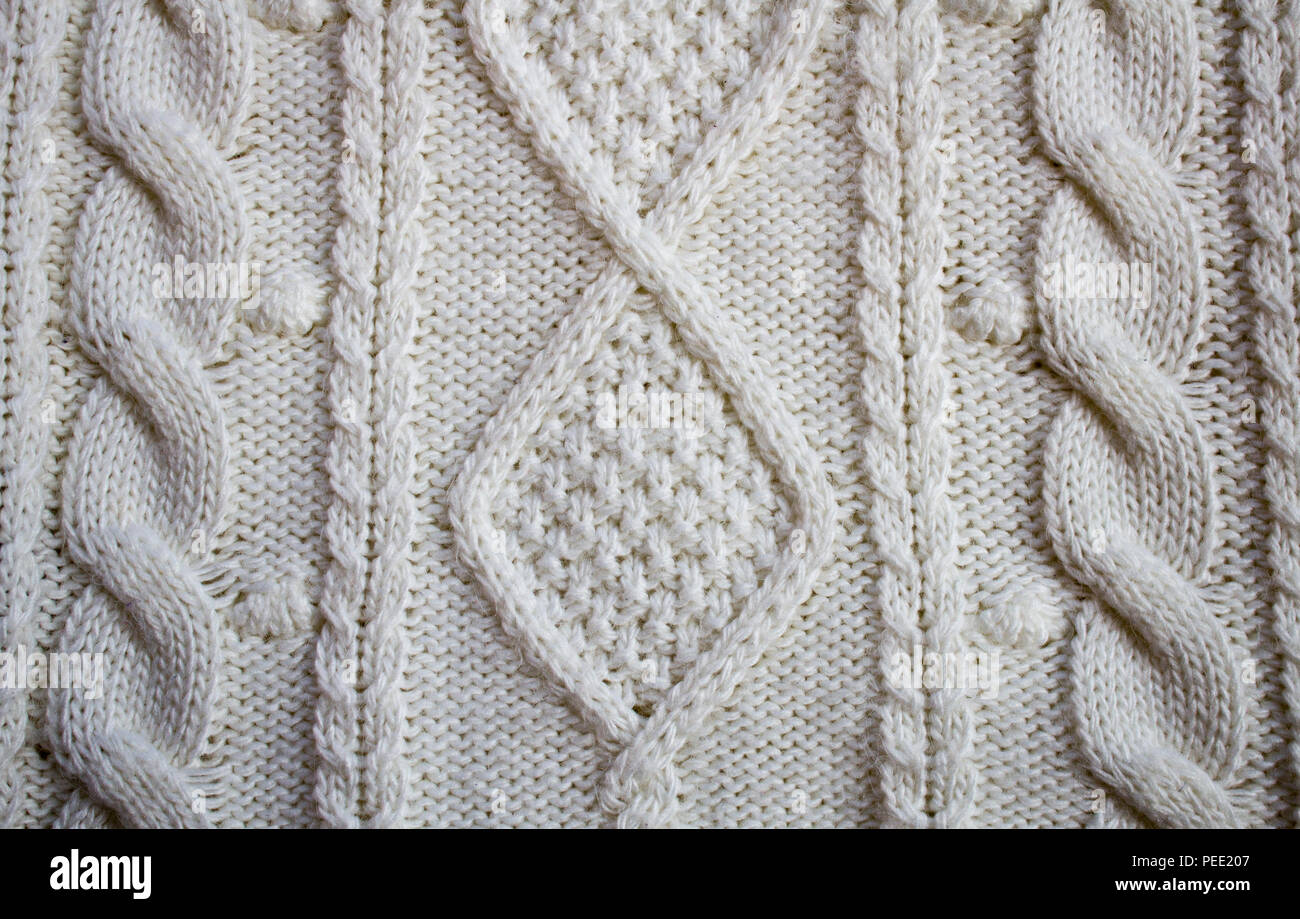 Sweater texture knitted wool pattern Gray background Stock Photo