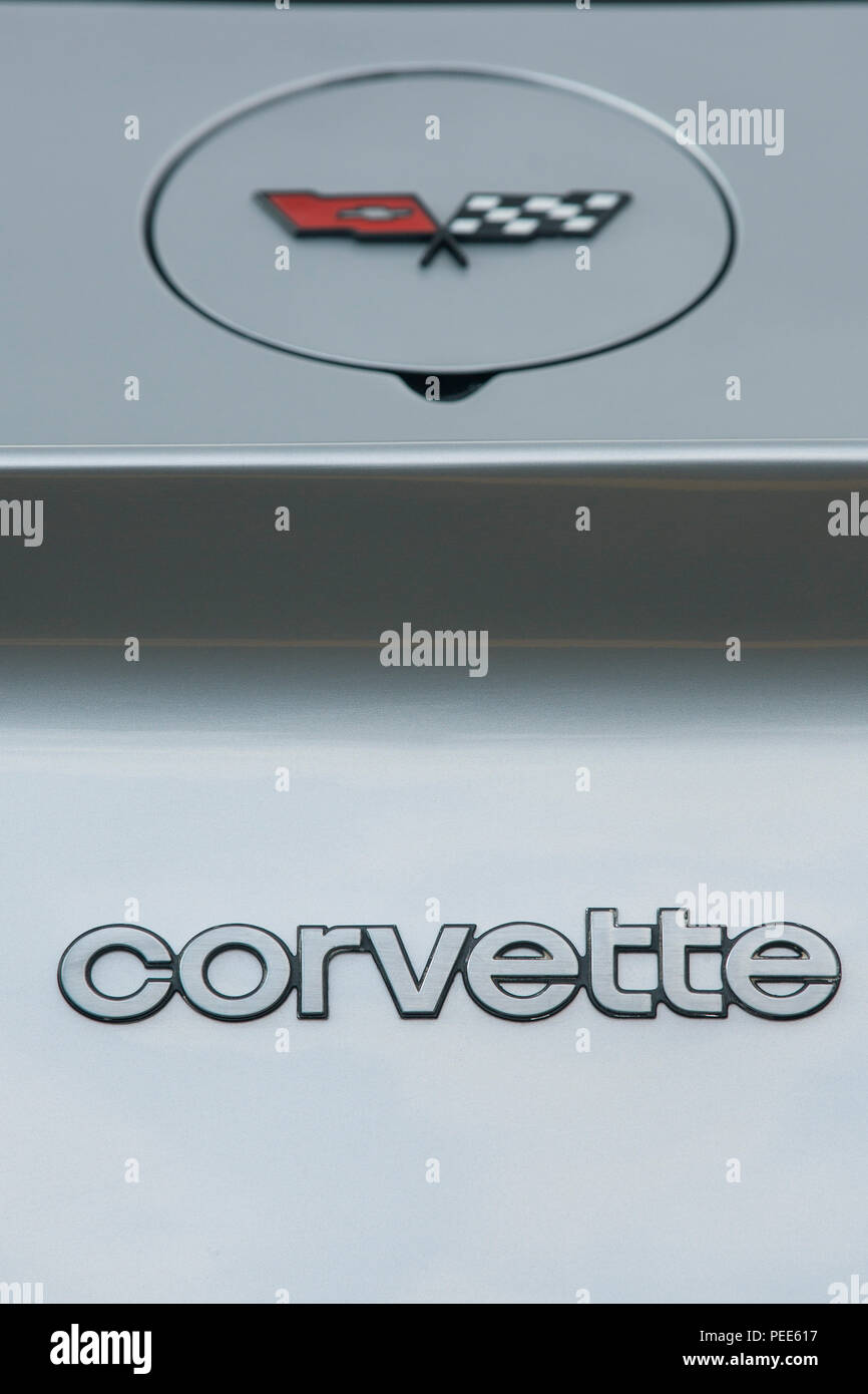 Corvette logo closeup Stock Photo