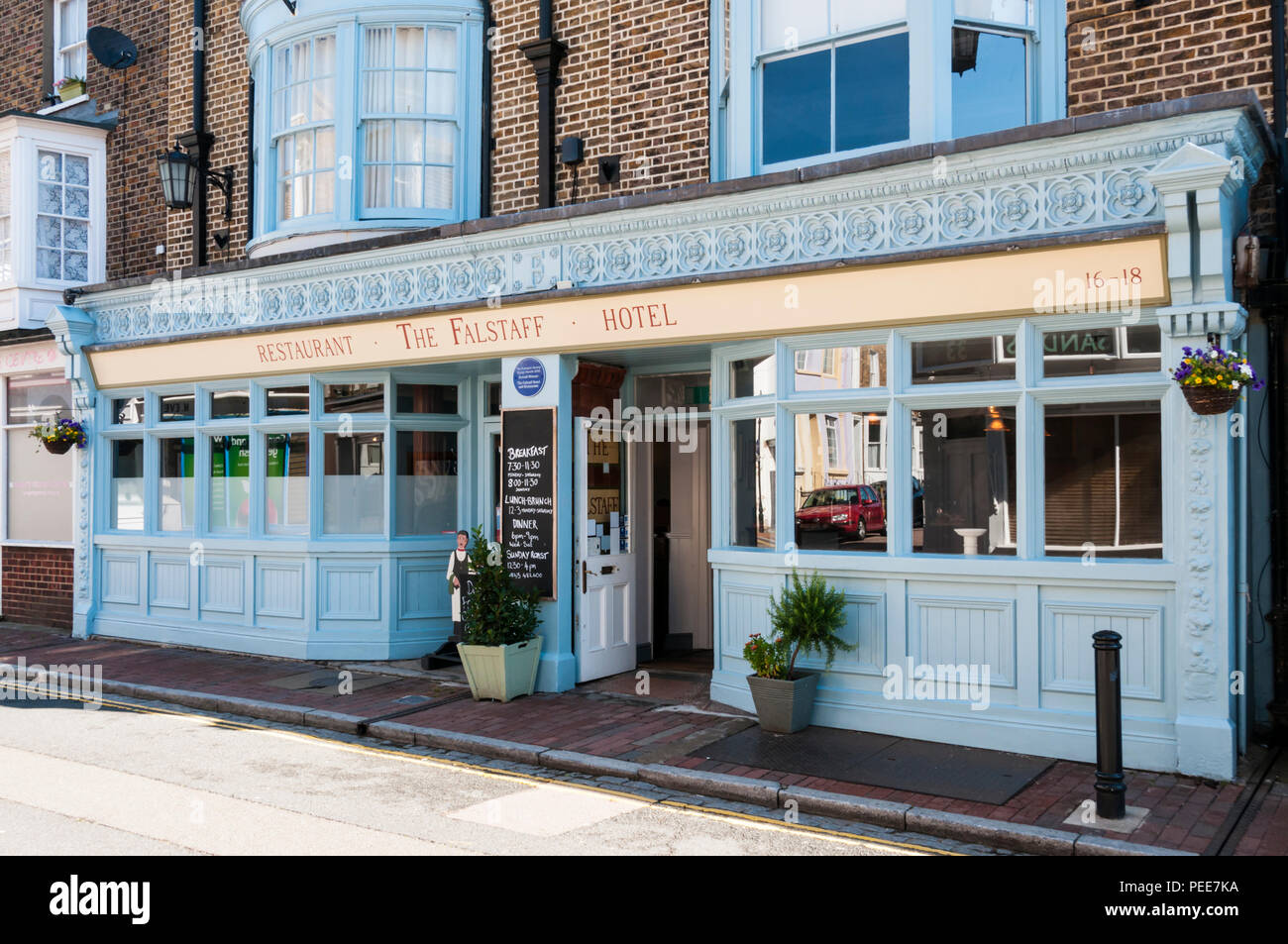 The Falstaff Hotel and restaurant in Ramsgate, Kent.. Stock Photo