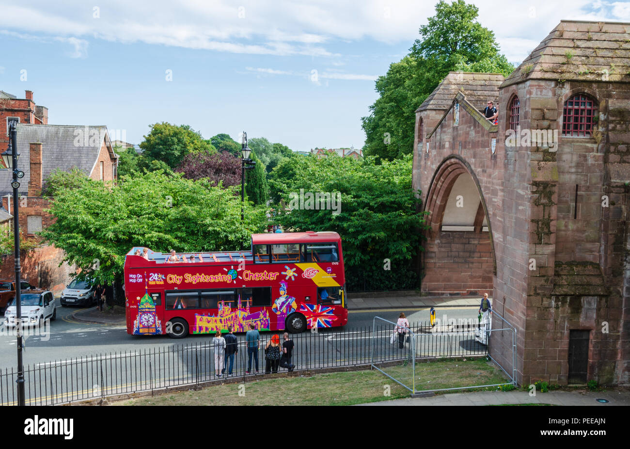 Chester tourist bus hires stock photography and images Alamy