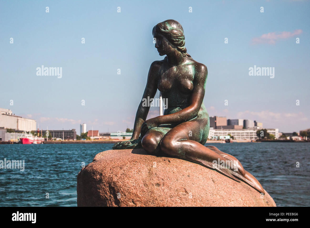 The Little Mermaid, Langelinie, København Ø, Denmark Stock Photo