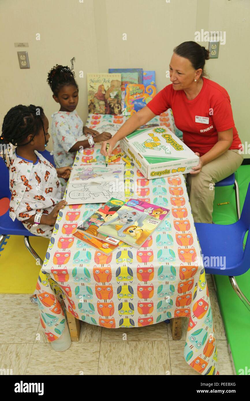 150803ABK746031 ROSEAU, Dominica (Aug. 3, 2015) A volunteer with the