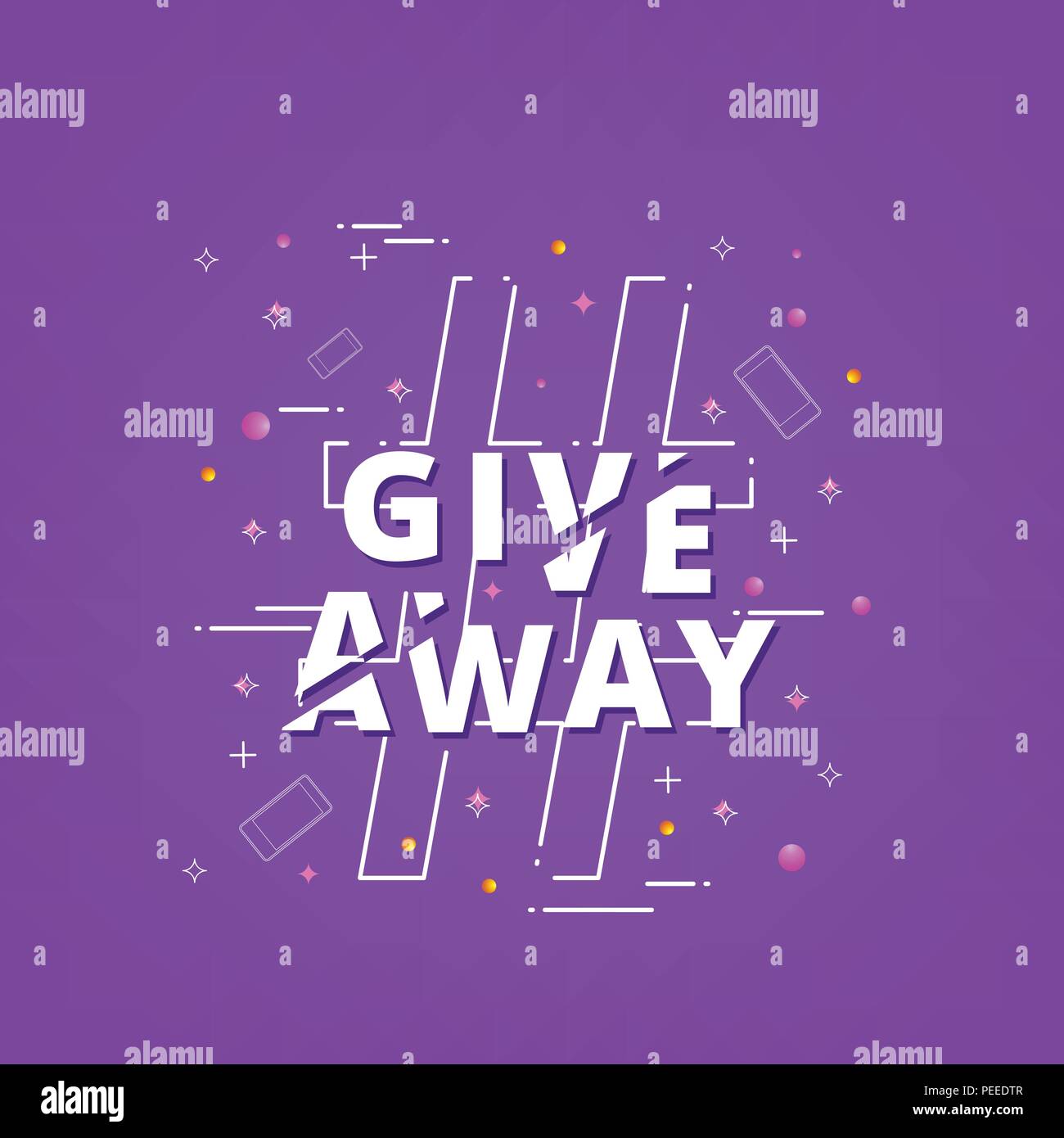 giveaway-square-banner-with-hashtag-sign-sliced-text-effect-template-for-social-media-element-for-graphic-design-poster-flyer-card-tag-badg-stock-vector-image-art-alamy