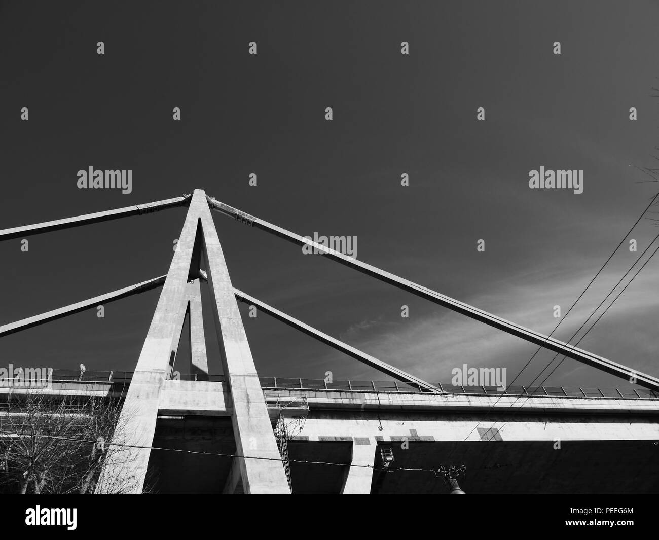 Morandi Bridge, Genoa, Italy Stock Photo Alamy