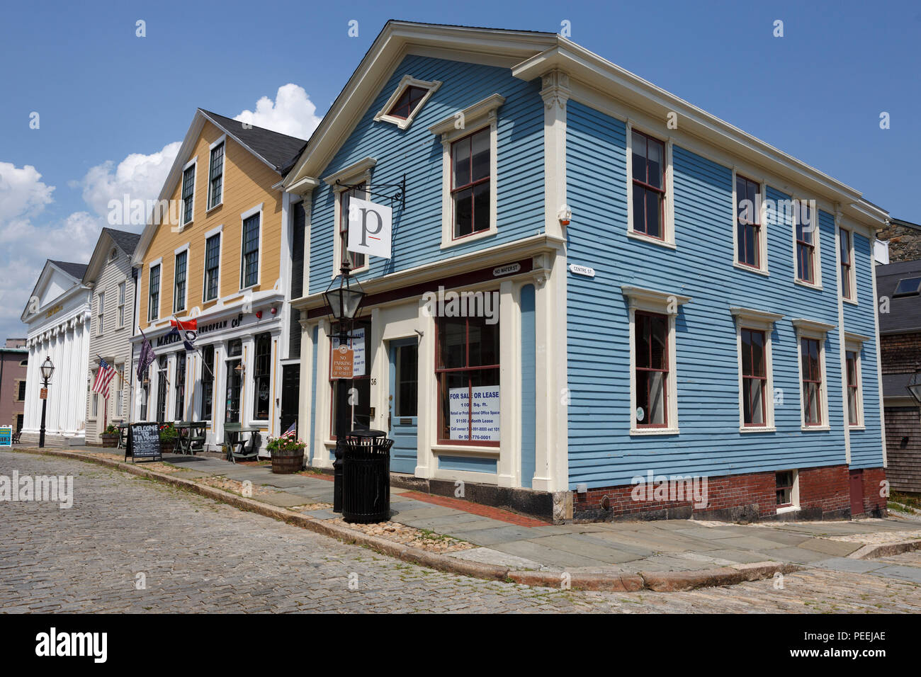 City street scene, historic buildings, architecture, downtown