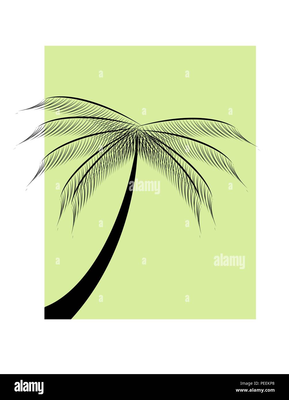 Tribal Coconut Palm Tree Drawing by Heather Schaefer - Pixels-saigonsouth.com.vn