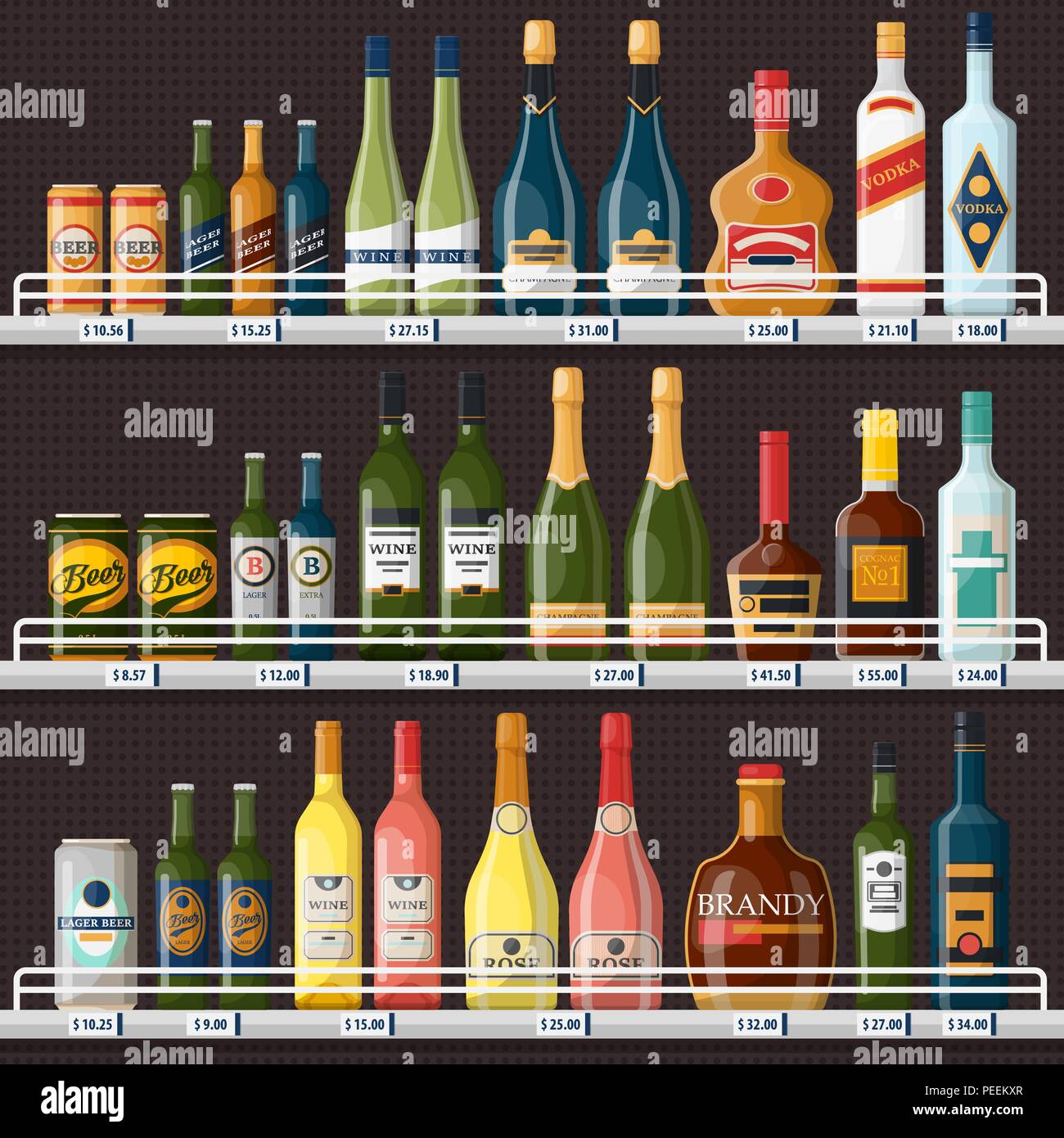 Supermarket lager Stock Vector Images Alamy