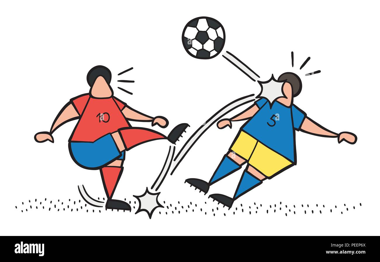 Sport football action injury Stock Vector Images Alamy