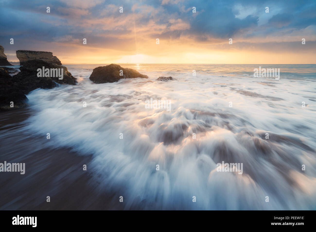 Atlantic ocean sunrise Stock Photo - Alamy
