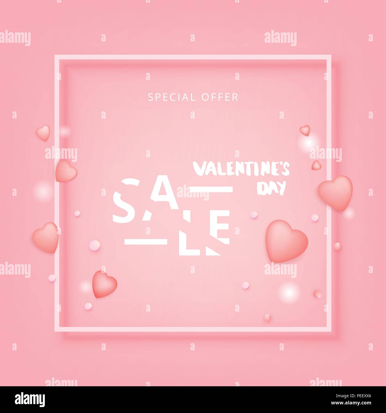 Valentine S Day Sale Element For Promotional Advertising Covers