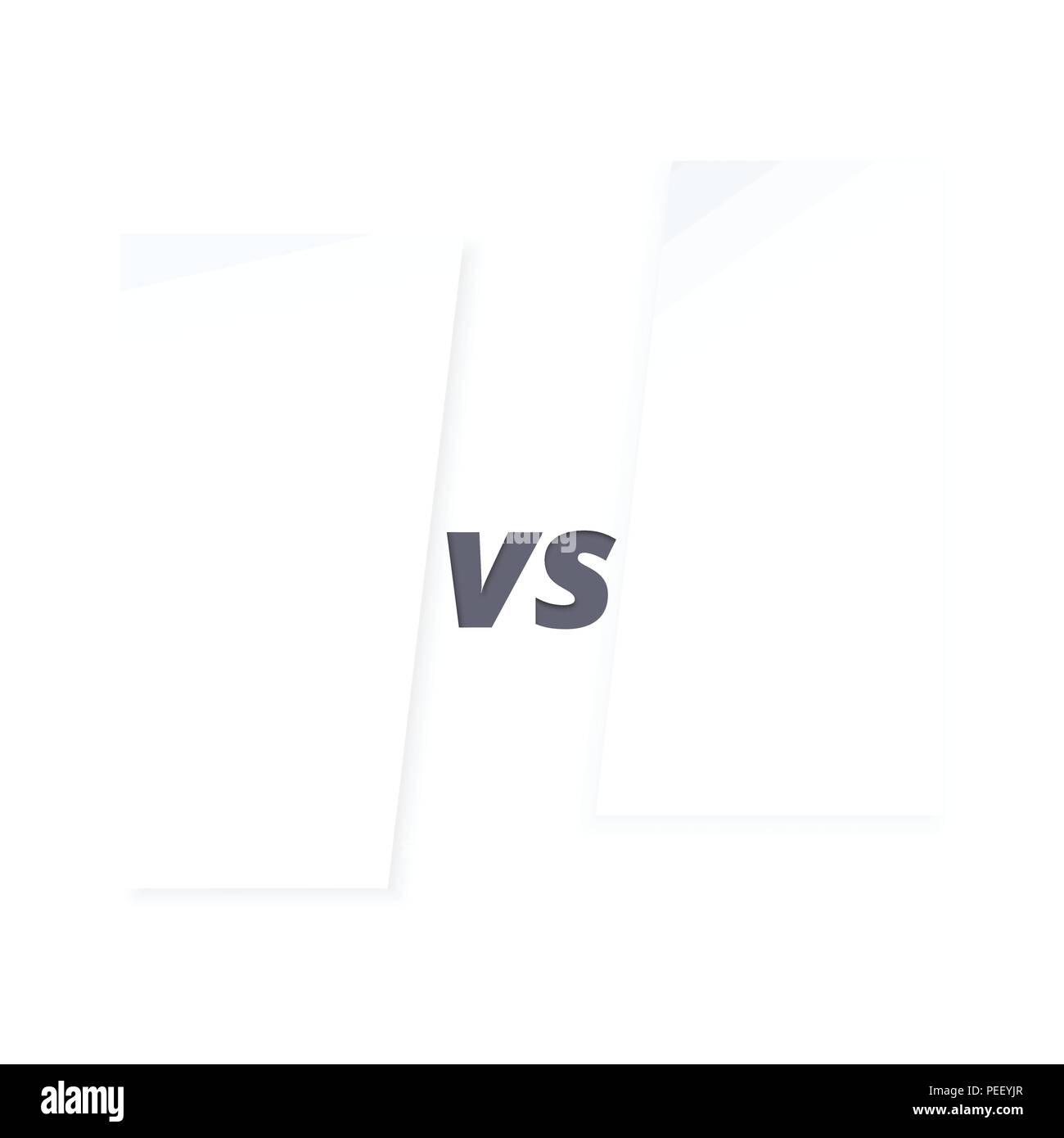 VS screen. Versus card. Vector illustration Stock Vector Image & Art ...