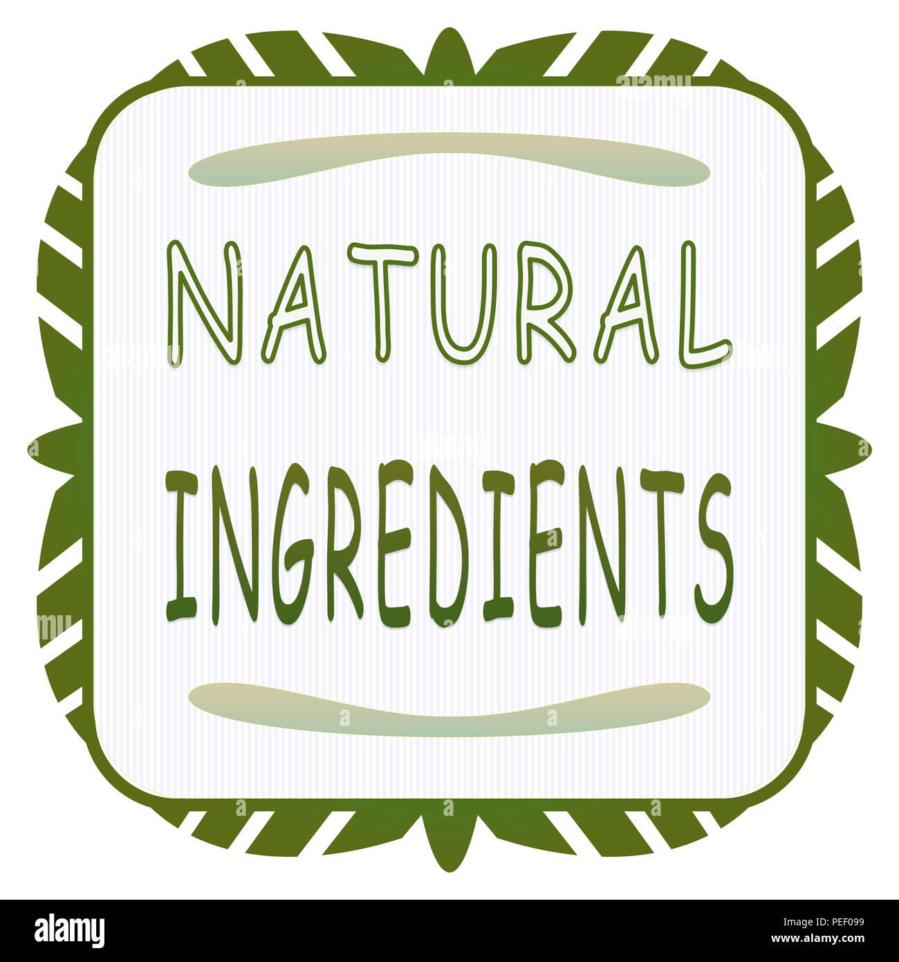Natural ingredients badge, icon, logo, isolated Stock Photo Alamy