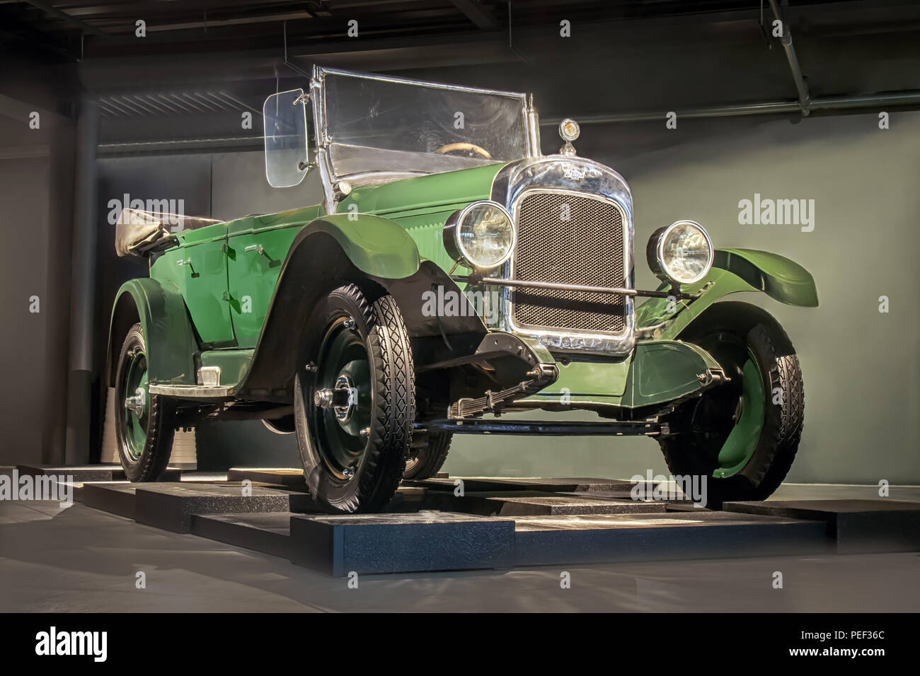 RIGA, LATVIA-APRIL 18, 2018: 1924 Chevrolet Superior Series F in the Riga Motor Museum. Stock Photo