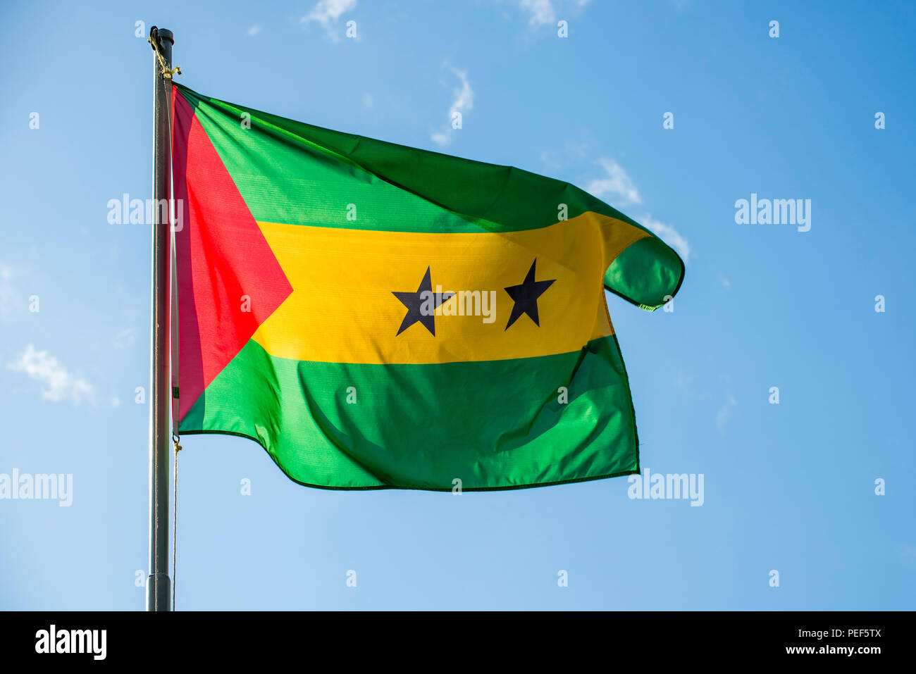 Sao tome and principe national flag hi-res stock photography and images ...