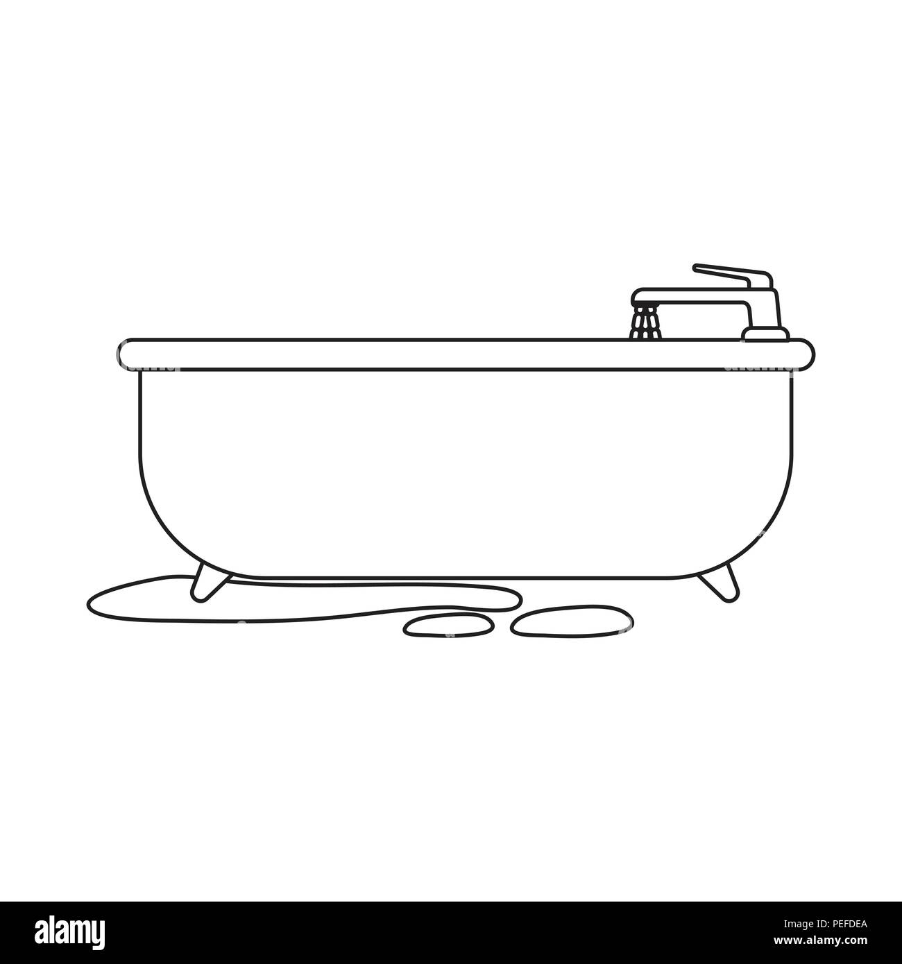 how to draw a bath