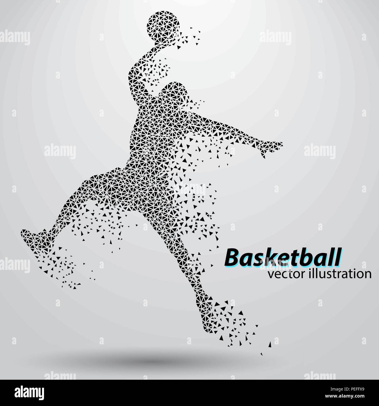 Basketball player running Royalty Free Vector Image