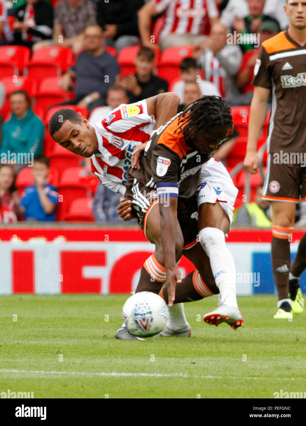 STOKE CITY V BRENTFORD 2018 Stock Photo