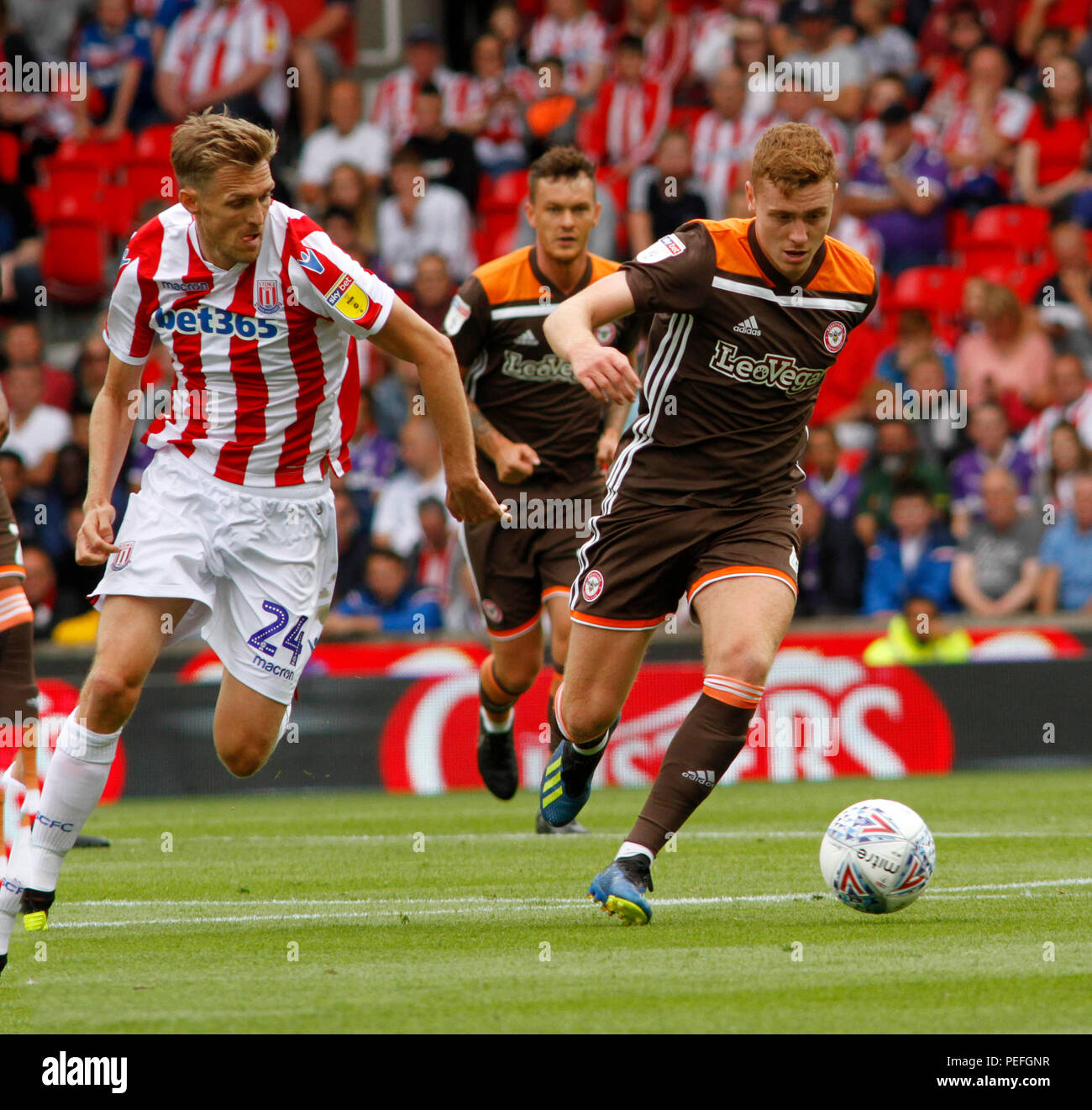 STOKE CITY V BRENTFORD 2018 Stock Photo