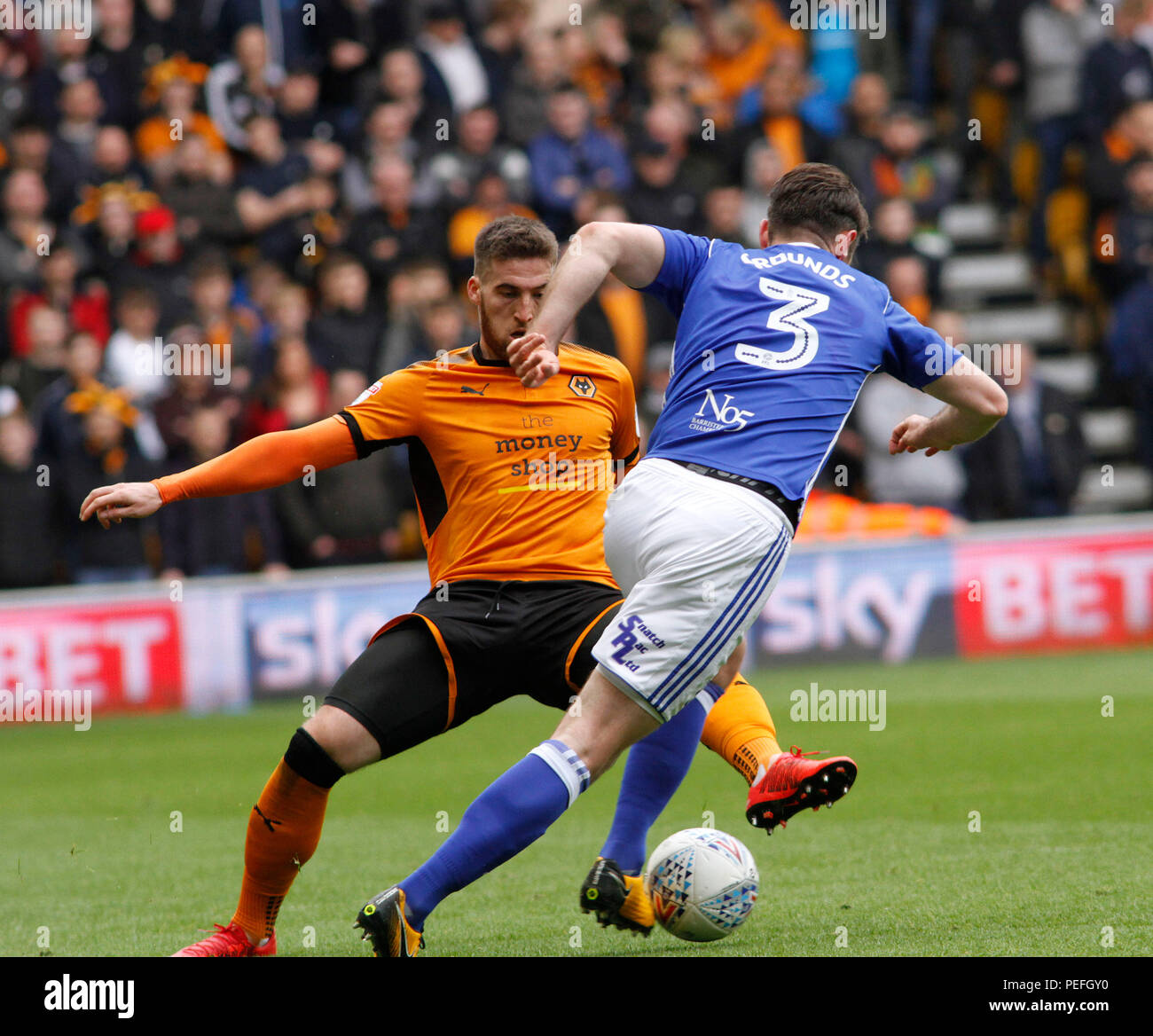 Wolves v Blues Stock Photo