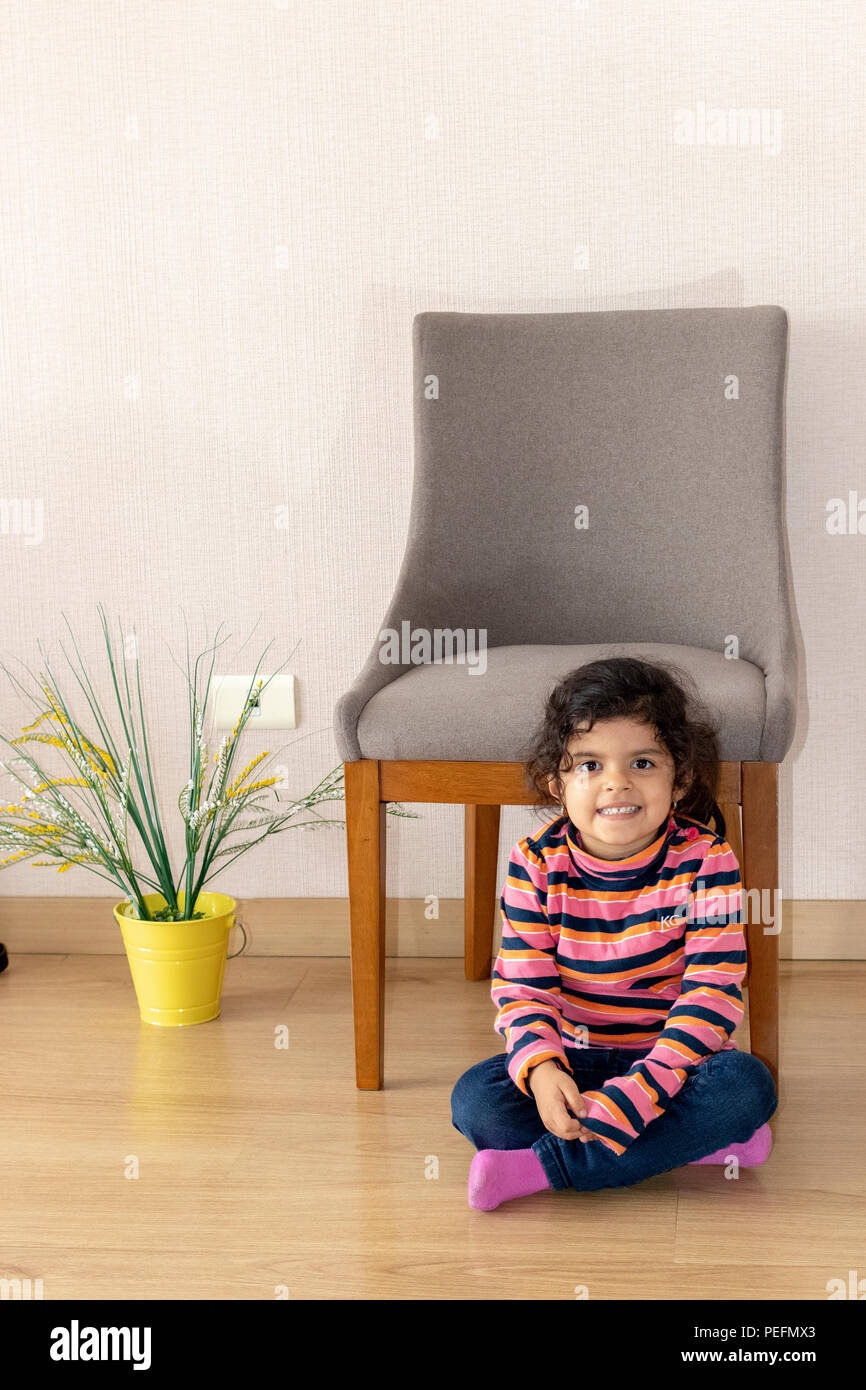 Cute Little Girl Next To A Chair At Home Stock Photo Alamy Cute Little Girl Next To A Chair At Home Stock Photo Alamy