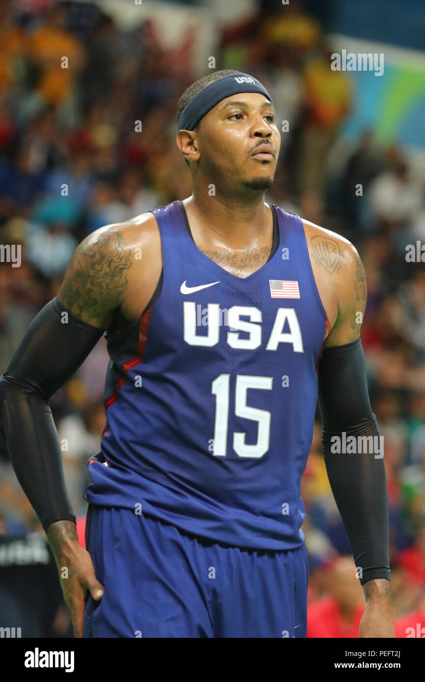 Olympics 2012 Basketball: Carmelo Anthony Low Blow Hit Fuels USA Rout Over  Argentina