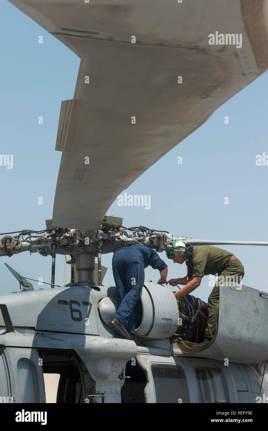 MANAMA, Bahrain (Aug. 6, 2015) Aviation Electronics Technician 3rd