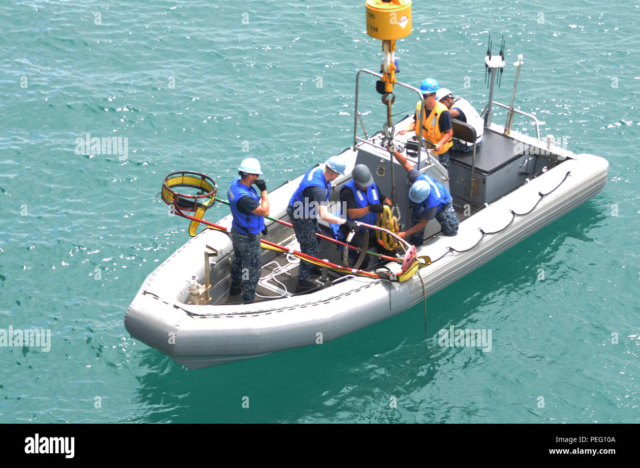 150813NVH871105 U.S. NAVAL BASE GUAM (Aug. 13, 2015) A Torpedo