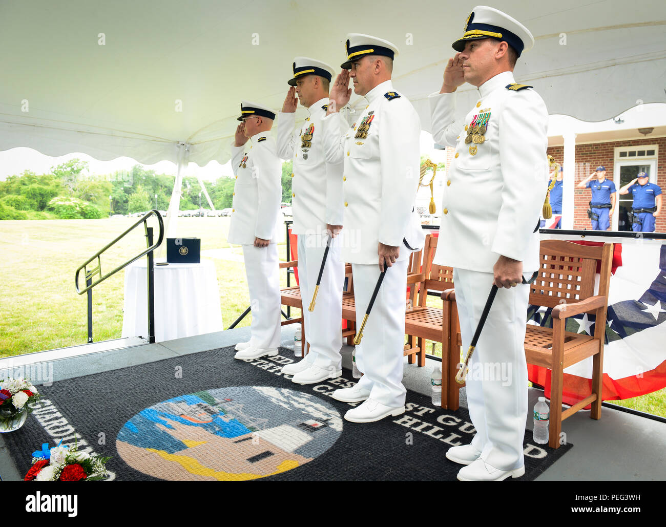 Coast Guard Station Castle Hill held a change of command ceremony Aug