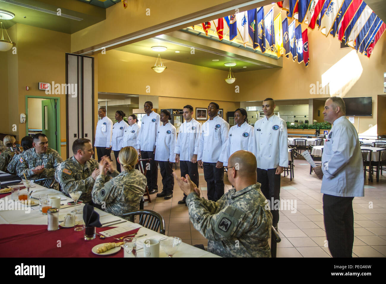 Sgt. 1st Class Marcos Camin, right, Joint Base Lewis-McChord culinary ...